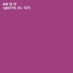 #9F3F7F - Vin Rouge Color Image