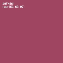 #9F4561 - Cannon Pink Color Image