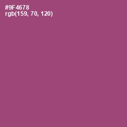 #9F4678 - Cannon Pink Color Image