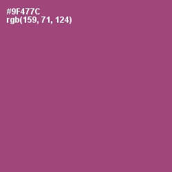 #9F477C - Cannon Pink Color Image