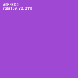 #9F48D3 - Amethyst Color Image