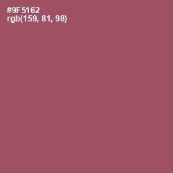 #9F5162 - Cannon Pink Color Image