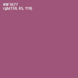 #9F5577 - Cannon Pink Color Image