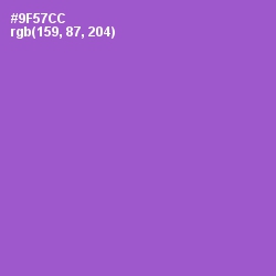 #9F57CC - Amethyst Color Image