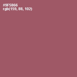 #9F5866 - Cannon Pink Color Image