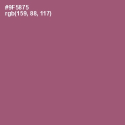 #9F5875 - Cannon Pink Color Image