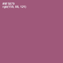 #9F5879 - Cannon Pink Color Image