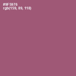 #9F5976 - Cannon Pink Color Image