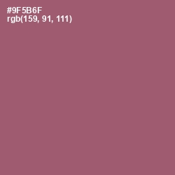 #9F5B6F - Cannon Pink Color Image