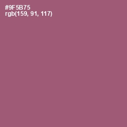 #9F5B75 - Cannon Pink Color Image