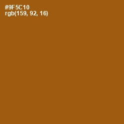 #9F5C10 - Hawaiian Tan Color Image