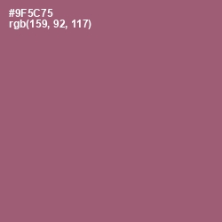 #9F5C75 - Cannon Pink Color Image