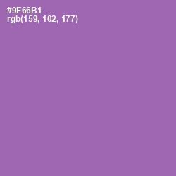 #9F66B1 - Wisteria Color Image