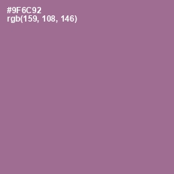 #9F6C92 - Mountbatten Pink Color Image