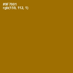 #9F7001 - Corn Harvest Color Image