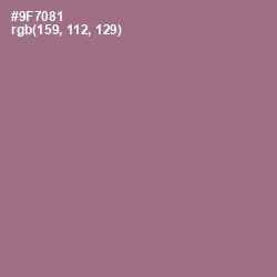 #9F7081 - Mountbatten Pink Color Image