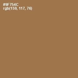 #9F754C - Leather Color Image