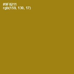 #9F8211 - Reef Gold Color Image