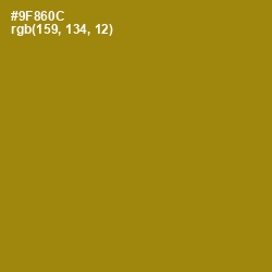 #9F860C - Reef Gold Color Image