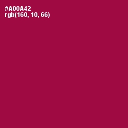 #A00A42 - Jazzberry Jam Color Image