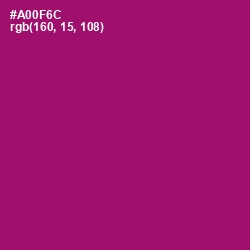 #A00F6C - Flirt Color Image