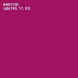 #A0115D - Jazzberry Jam Color Image