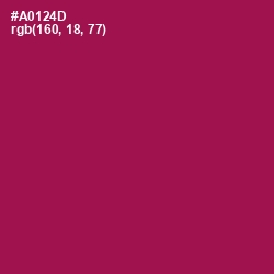 #A0124D - Jazzberry Jam Color Image