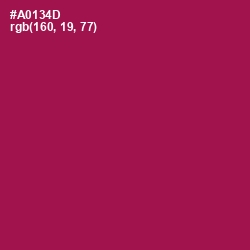 #A0134D - Jazzberry Jam Color Image