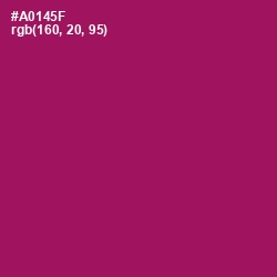 #A0145F - Jazzberry Jam Color Image