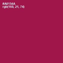 #A0154A - Jazzberry Jam Color Image