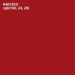 #A0181D - Milano Red Color Image