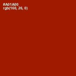 #A01A00 - Milano Red Color Image