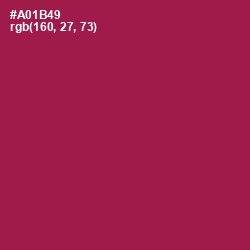 #A01B49 - Jazzberry Jam Color Image