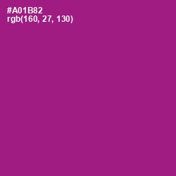 #A01B82 - Violet Eggplant Color Image