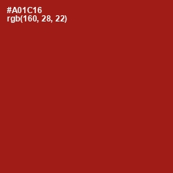 #A01C16 - Milano Red Color Image