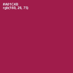 #A01C4B - Jazzberry Jam Color Image