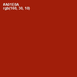 #A01E0A - Milano Red Color Image