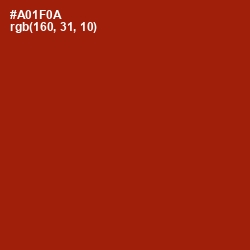 #A01F0A - Milano Red Color Image