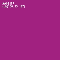 #A0217F - Royal Heath Color Image