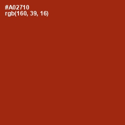 #A02710 - Tabasco Color Image