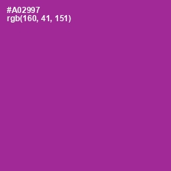 #A02997 - Medium Red Violet Color Image