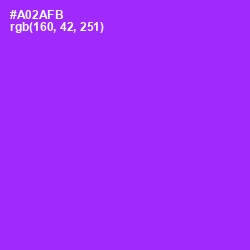 #A02AFB - Electric Violet Color Image