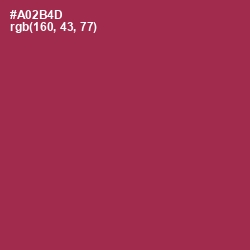 #A02B4D - Night Shadz Color Image