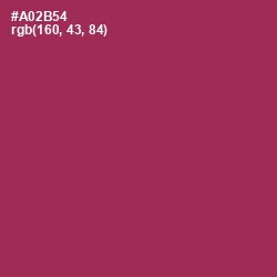 #A02B54 - Night Shadz Color Image