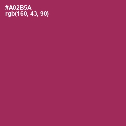 #A02B5A - Night Shadz Color Image