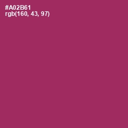 #A02B61 - Rouge Color Image