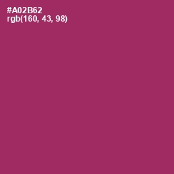 #A02B62 - Rouge Color Image