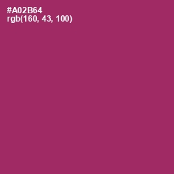 #A02B64 - Rouge Color Image