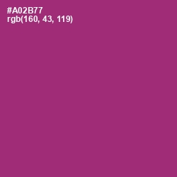 #A02B77 - Royal Heath Color Image