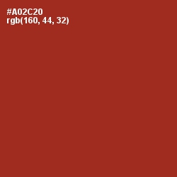 #A02C20 - Roof Terracotta Color Image